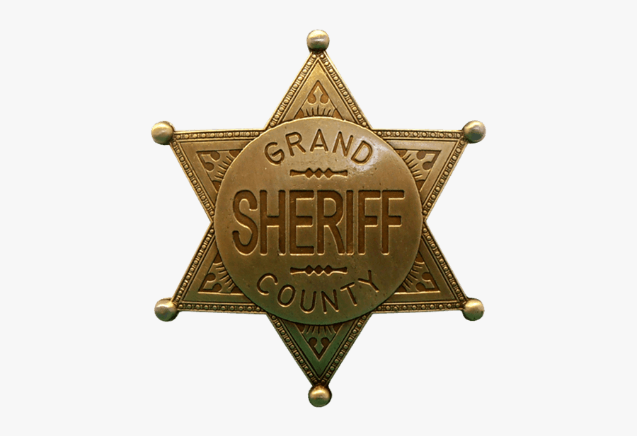 Sheriff Badge, Transparent Clipart