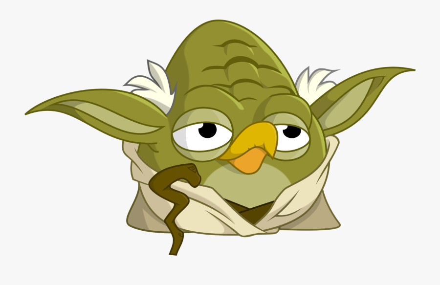 Angry Birds Star Wars 2 Yoda, Transparent Clipart