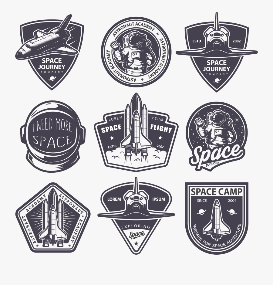 Astronaut Badge Logo - Astronaut Badges, Transparent Clipart
