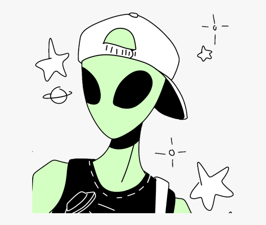 Clip Art Dope Pics For Instagram - Alien Drawing, Transparent Clipart