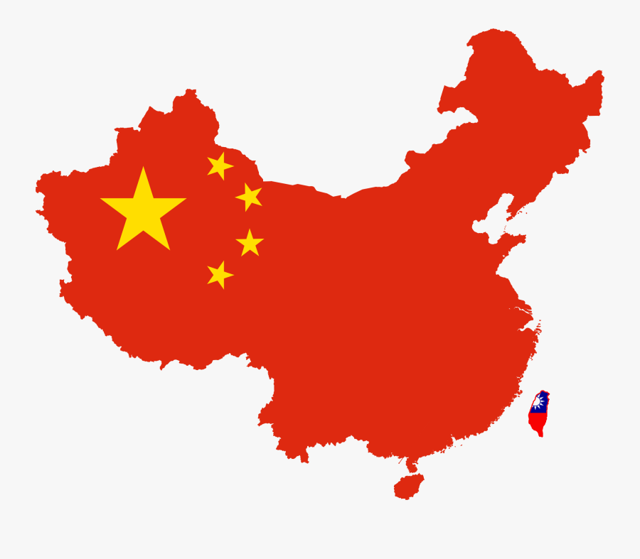 Clip Art Life Inside Of A - China And Tiwans Flag, Transparent Clipart