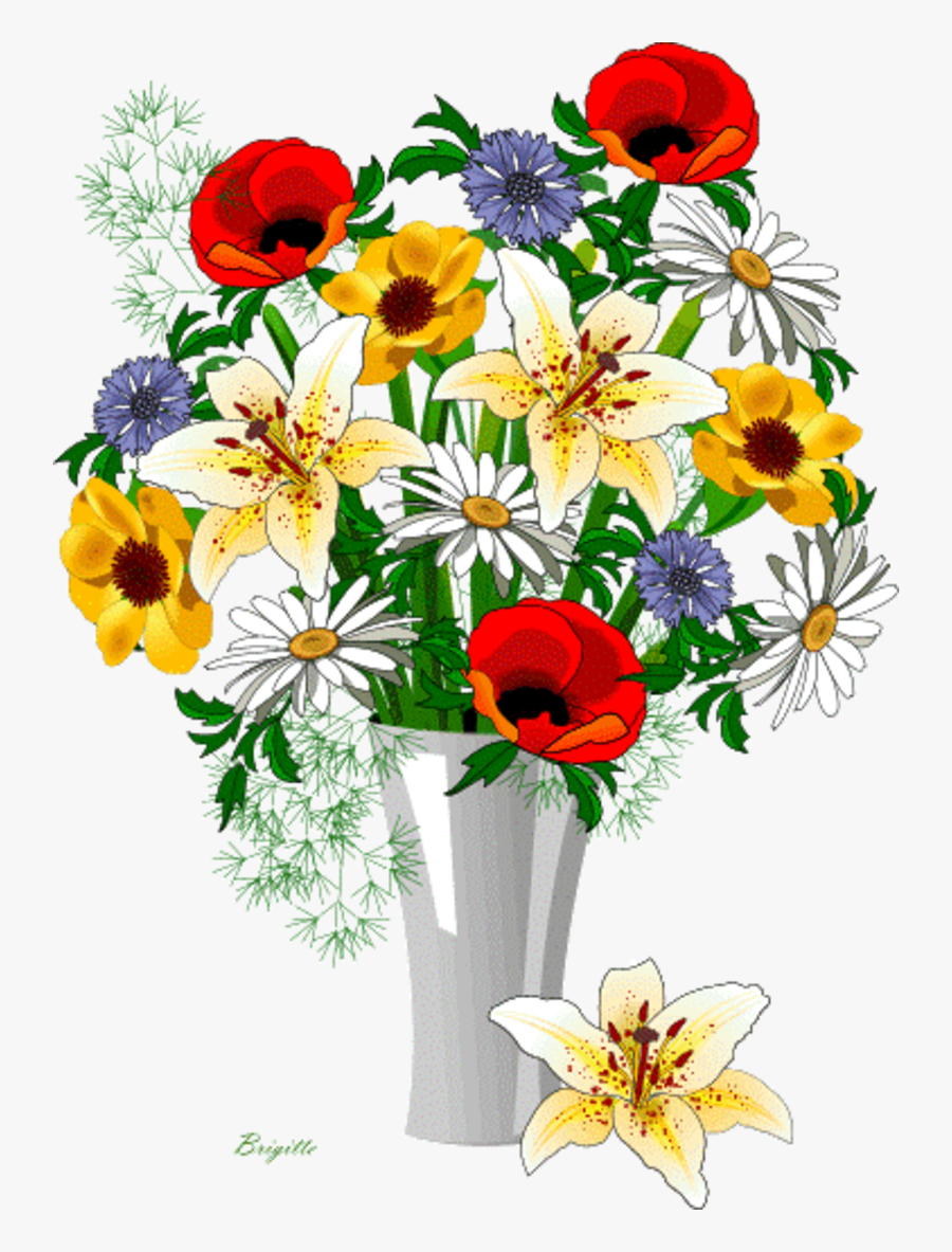 Clip Art Flower Arrangement, Transparent Clipart