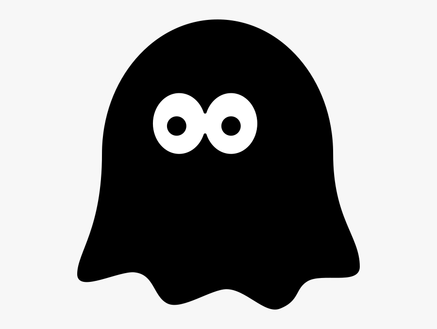 Ghost Clipart Black - Black Ghost Clipart, Transparent Clipart