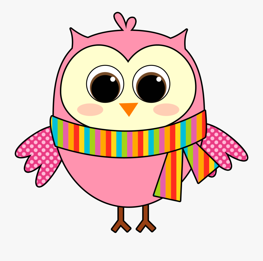 Owl In Scarf Clipart, Transparent Clipart