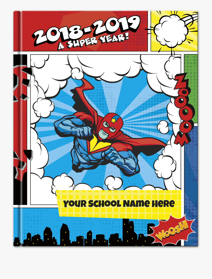 Pictavo Comic Book Yearbook Cover - Graphic Design, Transparent Clipart