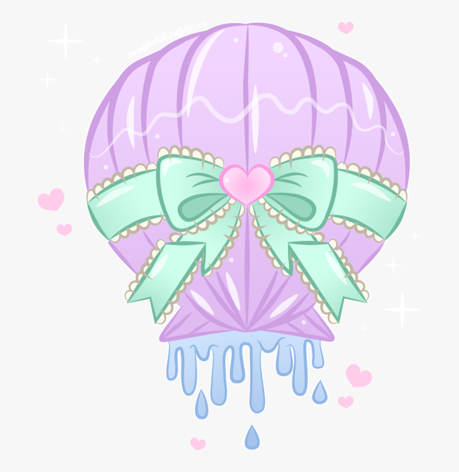 Transparent Purple Seashell Clipart - Kawaii Shells Transparent, Transparent Clipart