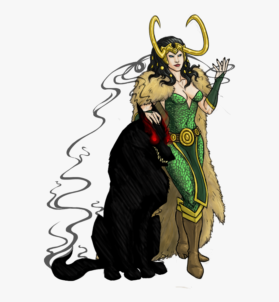 Collection Of Free Loki Drawing Realistic Download - Loki As A Female, Transparent Clipart