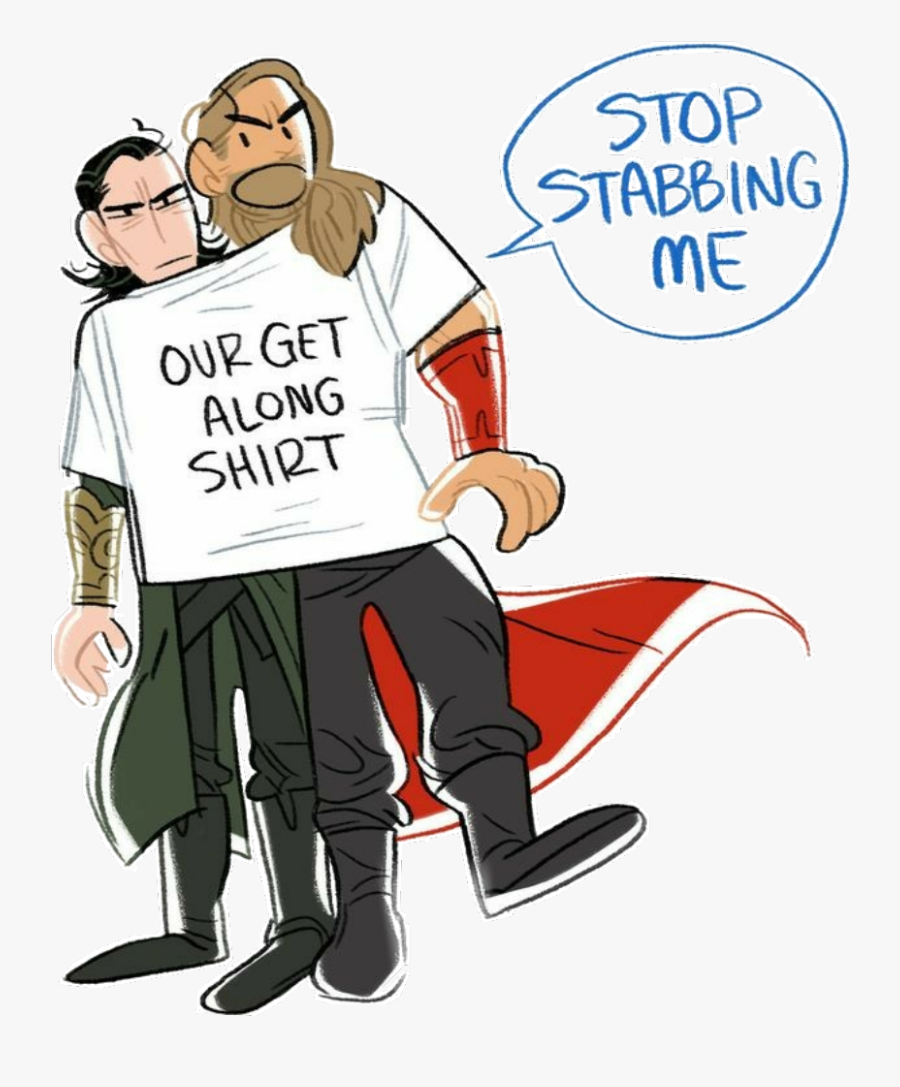 #thor #loki - Thor And Loki Get Along Shirt, Transparent Clipart