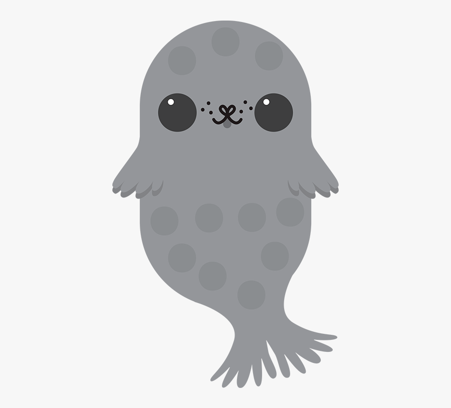 Drawn Seal Ringed Seal - Ringed Seal Cartoon, Transparent Clipart