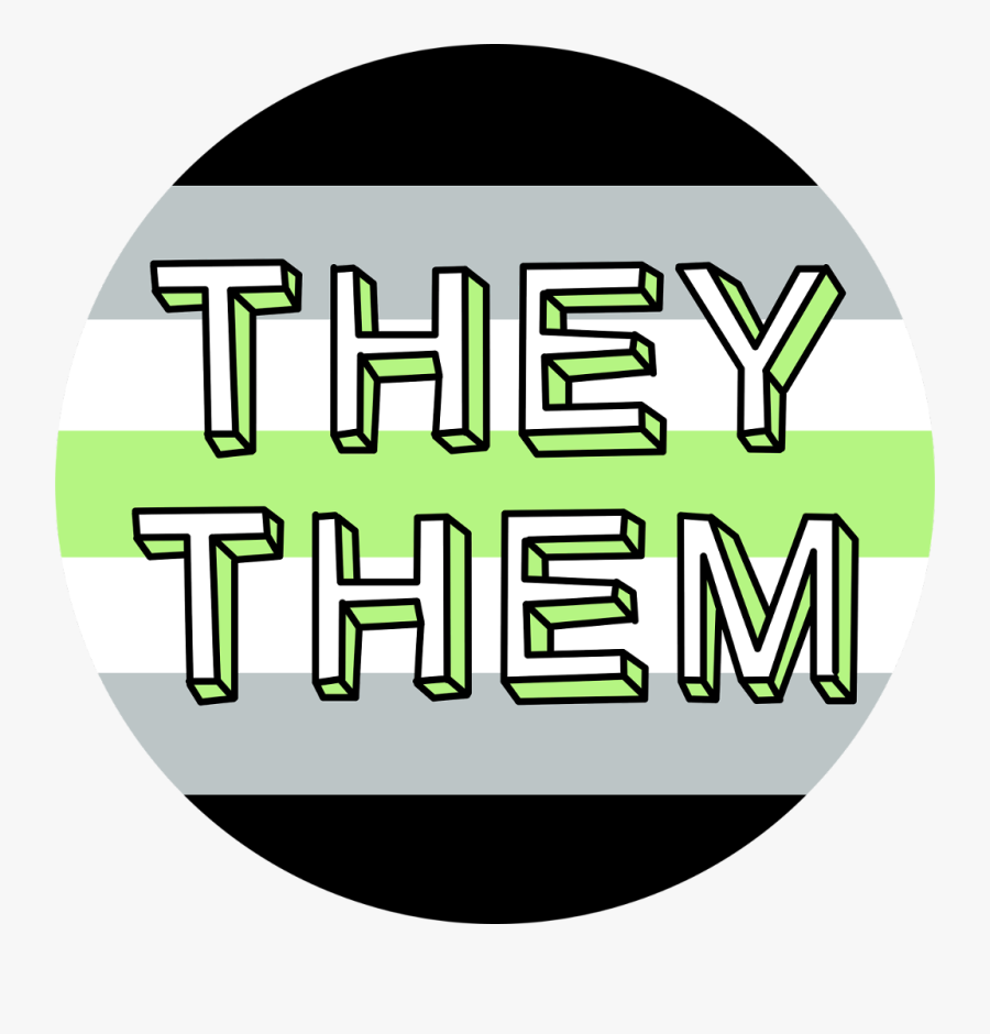 #lgbt #trans #nonbinary #agender #theythem #pronouns - They Them Transparent, Transparent Clipart