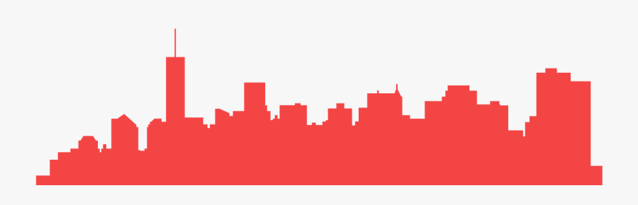 Blue Nyc Skyline Silhouette, Transparent Clipart