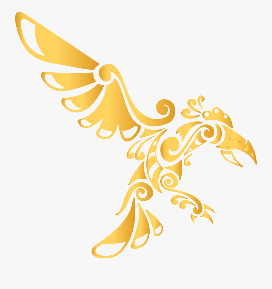 Golden Eagle Illustration, Transparent Clipart