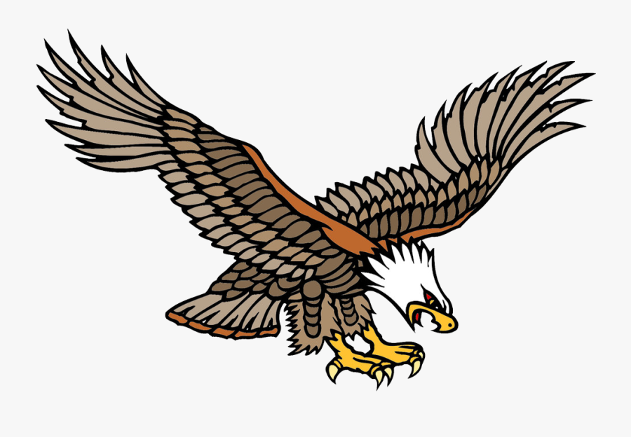 Old School Bald Eagle Tattoo Artist - Old School Eagle Png, Transparent Clipart