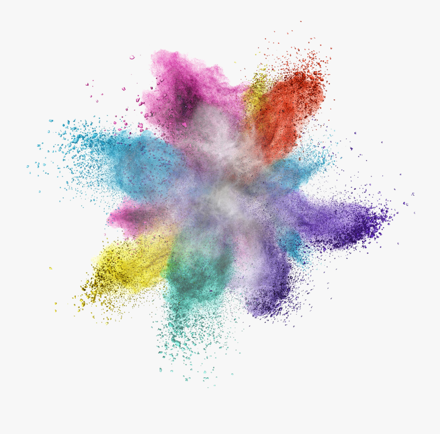 Colorful Powder Explosion Png Image, Transparent Clipart
