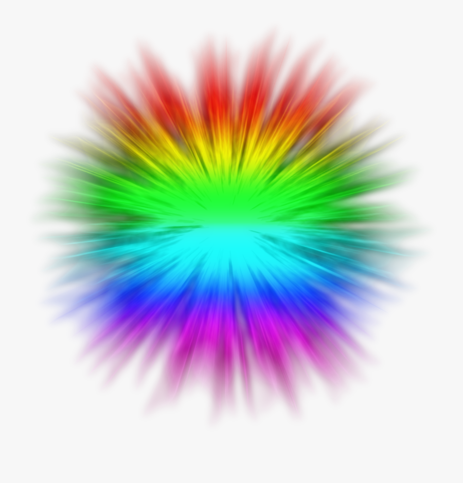 Download Explosion Transparent Png Clipart - Rainbow Explosion Colour Png, Transparent Clipart