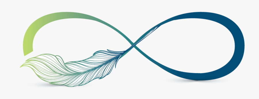 Infinity Feather Logo Design, Transparent Clipart