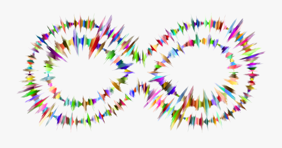 Prismatic Sound Waves Infinity Clip Arts - Acoustic Wave, Transparent Clipart