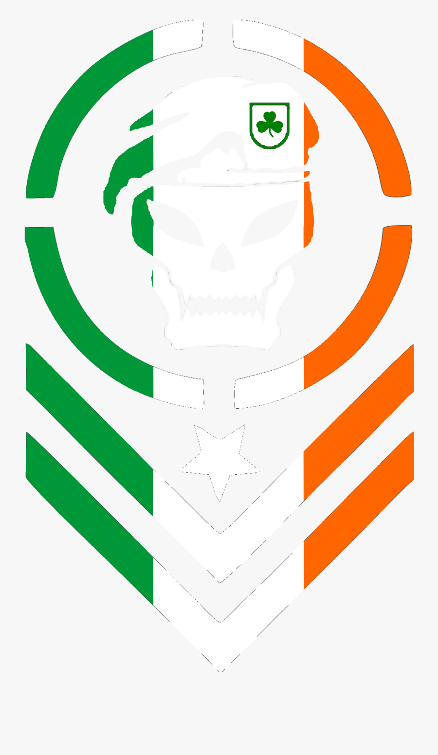 Irish Flag Shamrock Clip Art Free - Clip Art, Transparent Clipart