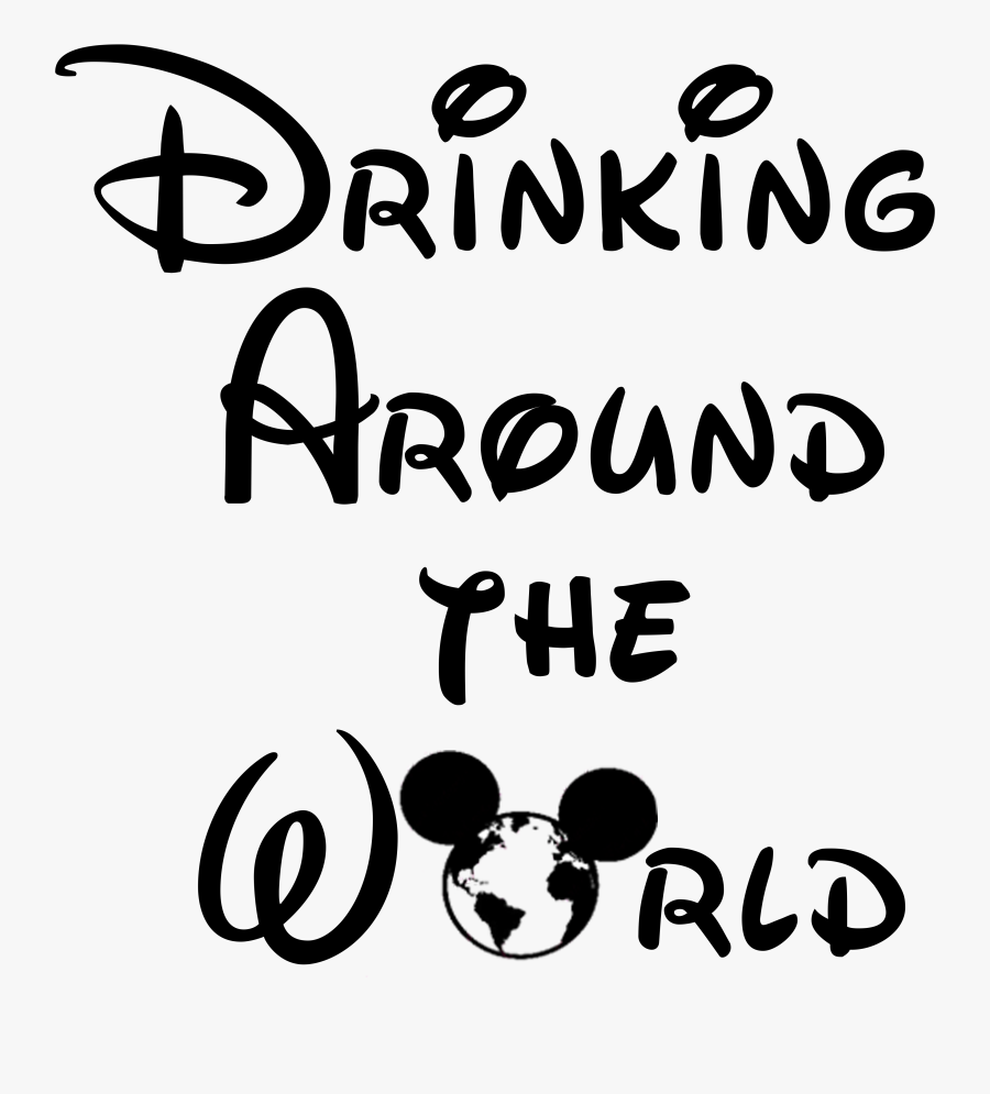 Drinking Around The World Silhouette, Transparent Clipart