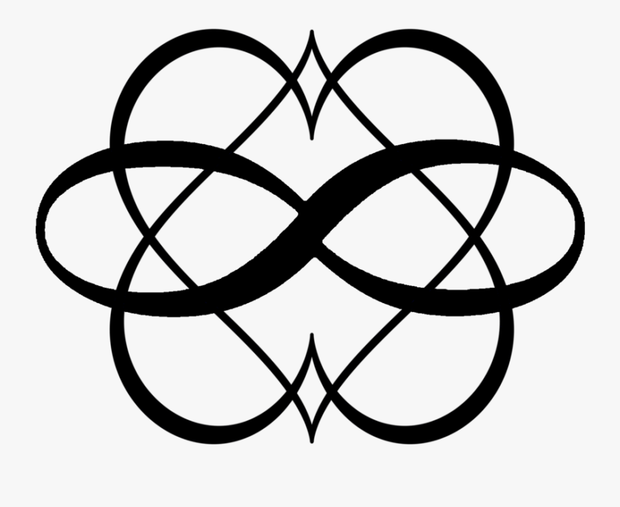 Clip Art Poly Symbol - Hearts With Infinity Symbol, Transparent Clipart