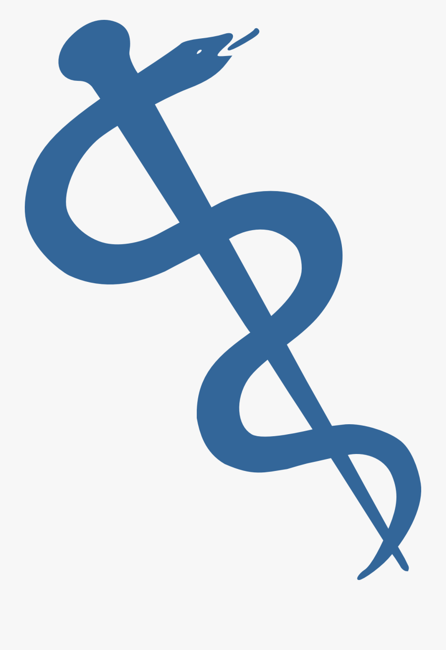 Snake, Staff, Symbol, Caduceus, Medicine, Medical - Red Rod Of Asclepius, Transparent Clipart