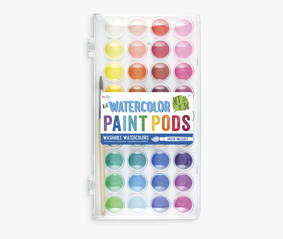 Clip Art Lil Watercolor Paint Pods - Lil Watercolor Paint Pods, Transparent Clipart