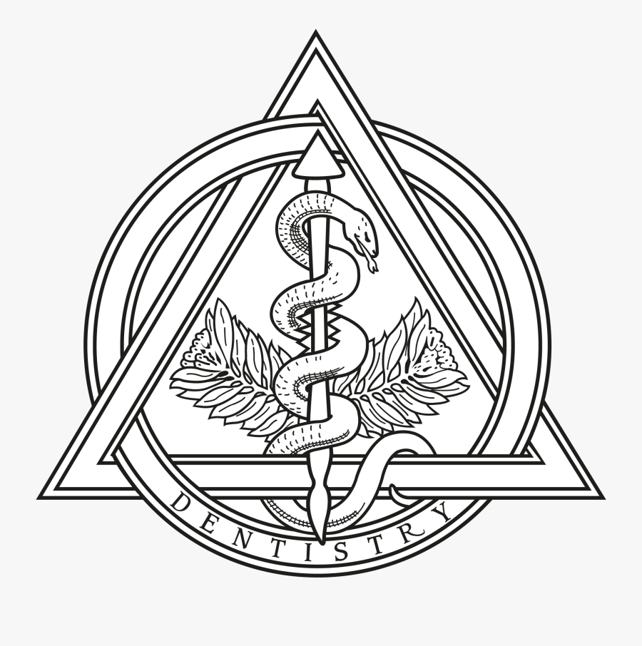 Dental Clipart Caduceus - Vector Dentistry Logo, Transparent Clipart