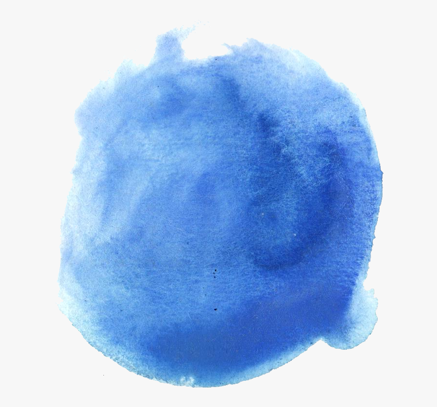 Clip Art Blue Watercolors - Blue Watercolor Circle Png, Transparent Clipart