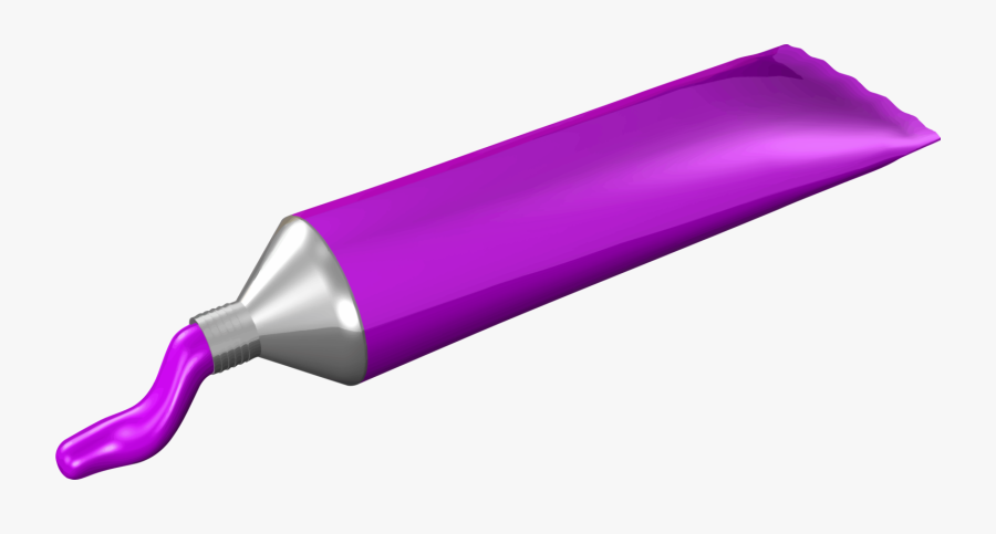 Purple,magenta,paint - Tube Of Paint Clipart, Transparent Clipart