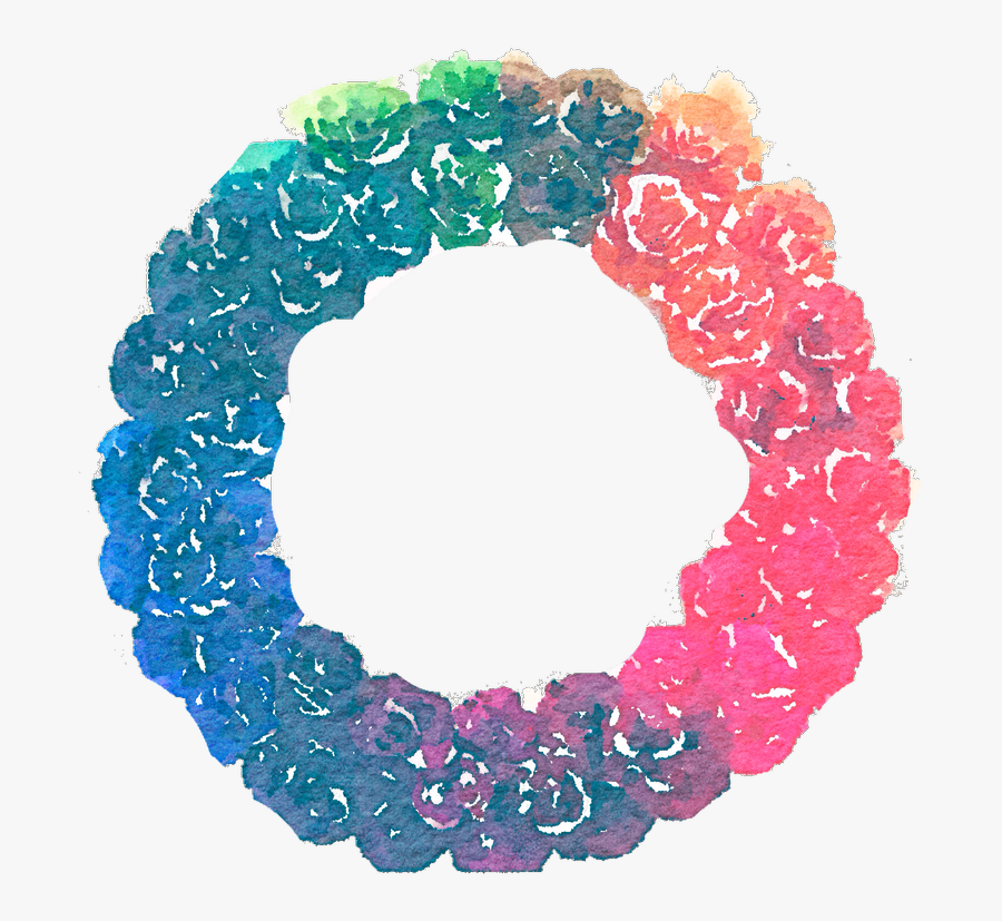 Transparent Free Watercolor Background Png - Rainbow Wreath Clipart Transparent, Transparent Clipart