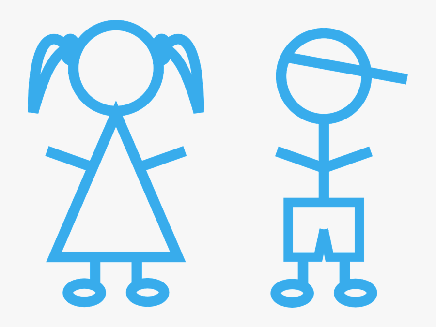 Pin Children Stick Figure Clip Art - Better Girls Or Boys, Transparent Clipart