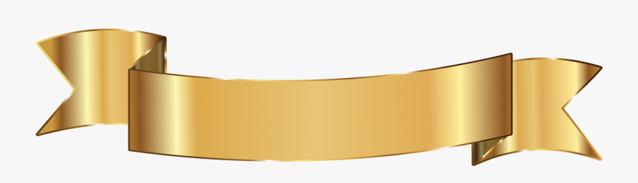 Gold Ribbon Png Free, Transparent Clipart