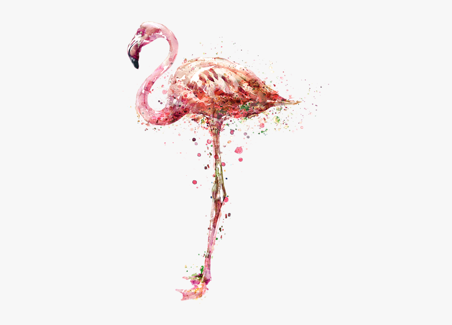 Flamingo Watercolor Painting, Transparent Clipart