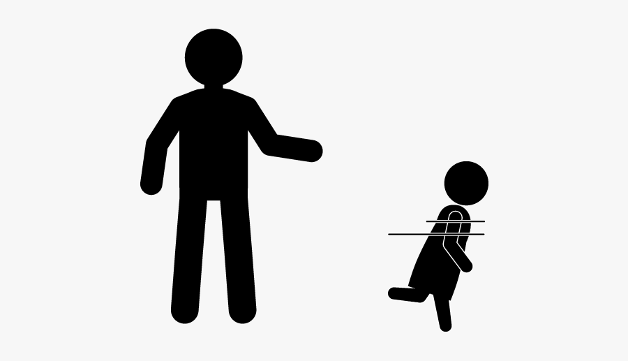 A Girl Escaping A Suspicious Person - Suspicious Person Png, Transparent Clipart
