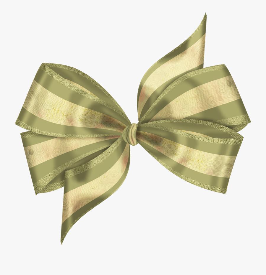 4 Loops Gold Ribbons, Ribbon Bows, Ribbon Clipart, - Green Bow Ribbon Transparent Background, Transparent Clipart