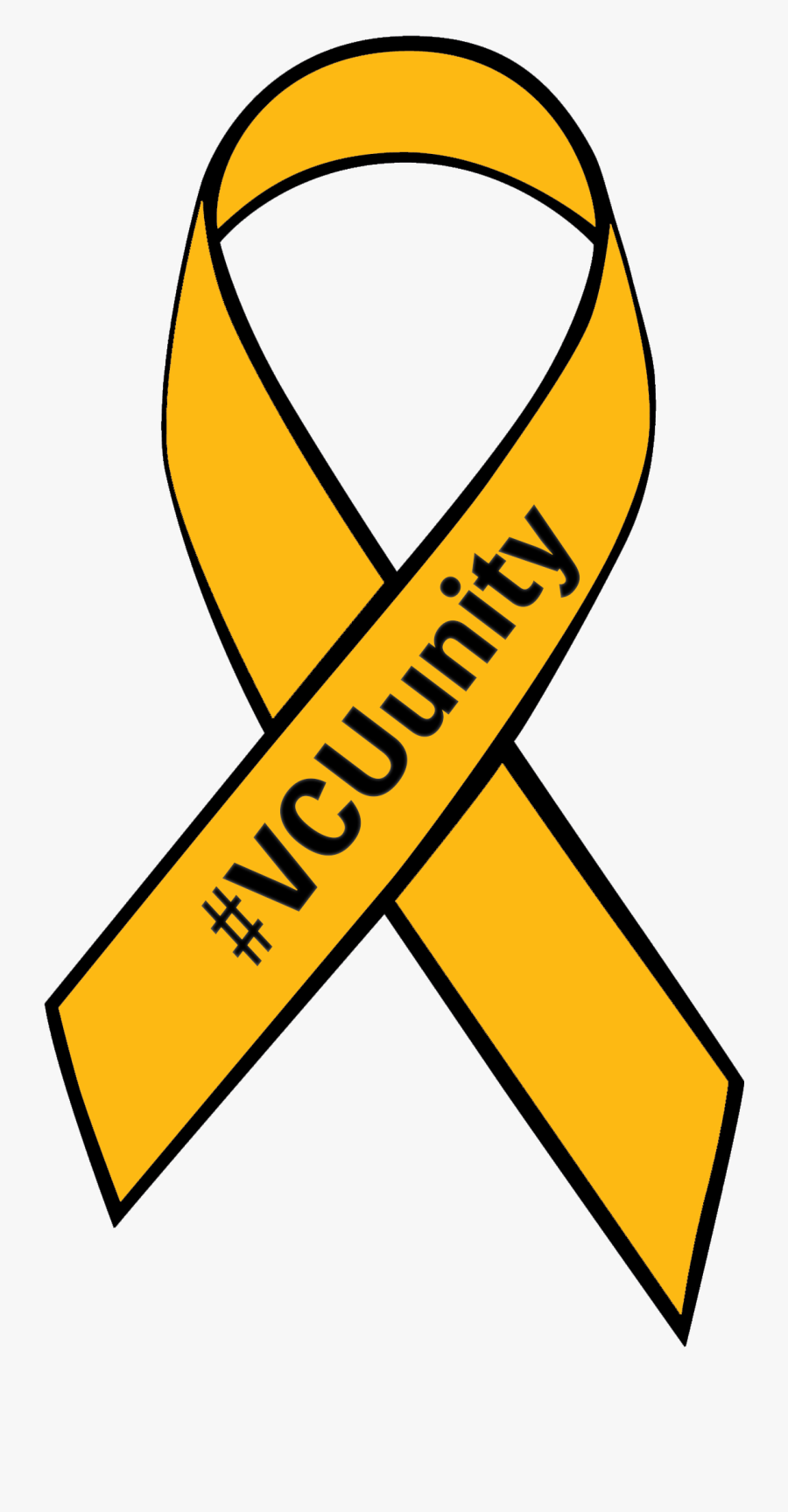 Gold Ribbon With Black Trim With ", Transparent Clipart