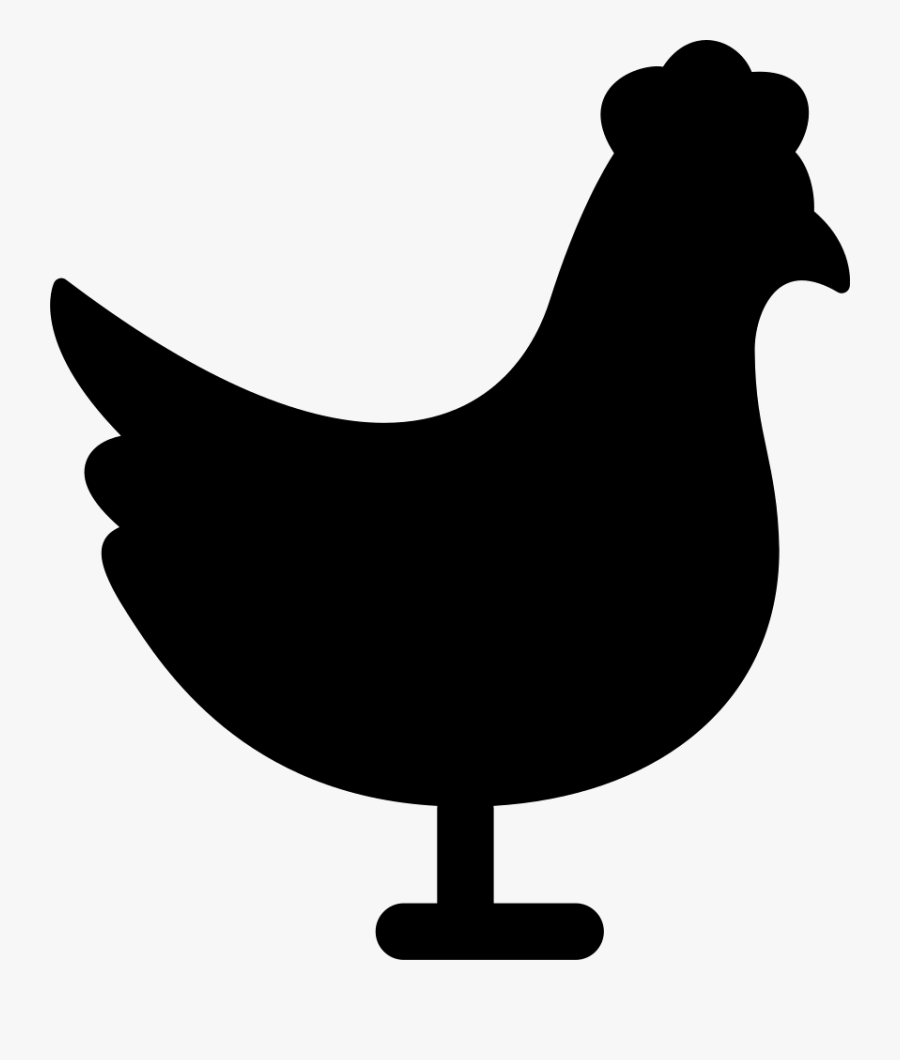 Chicken Silhouette Clip Art, Transparent Clipart
