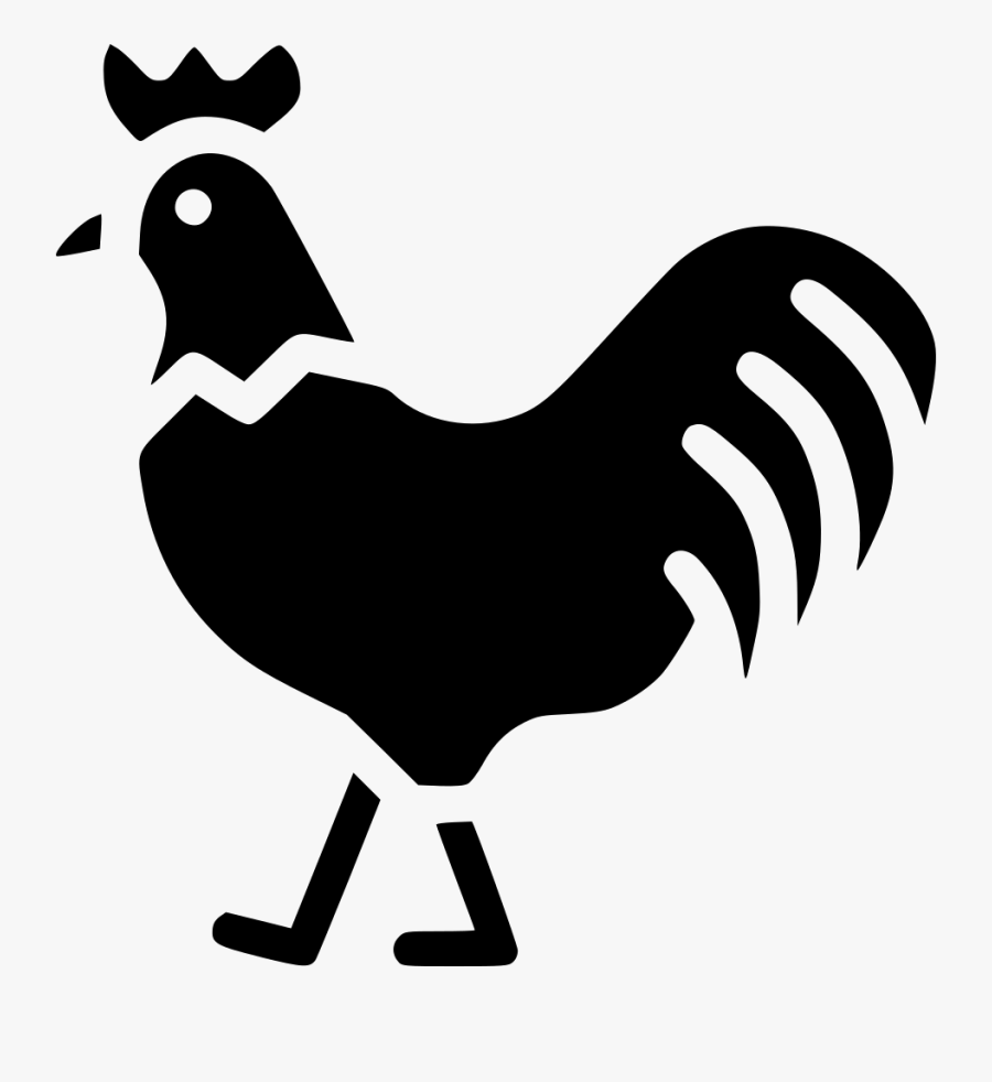 Rooster Chicken Bird Svg - Livestock Farm Icon Png, Transparent Clipart