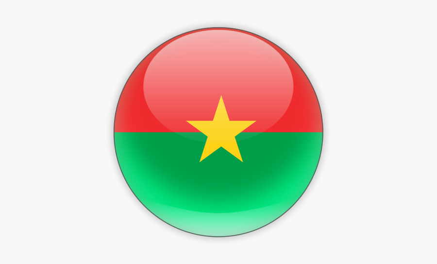 Burkina Faso Flag Circle, Transparent Clipart