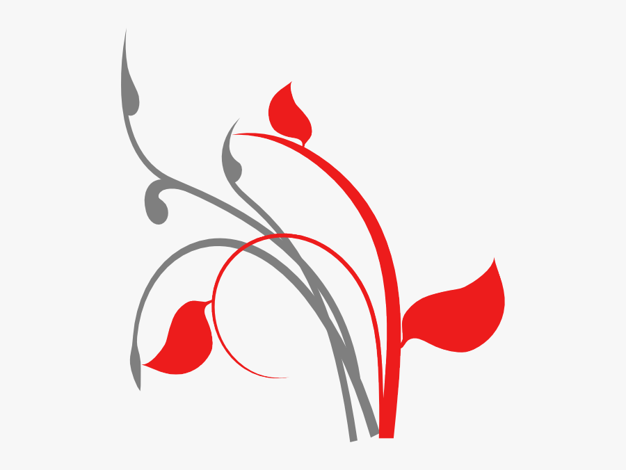 Transparent Olive Branches Png - Flower And Vine Black And White Clipart, Transparent Clipart