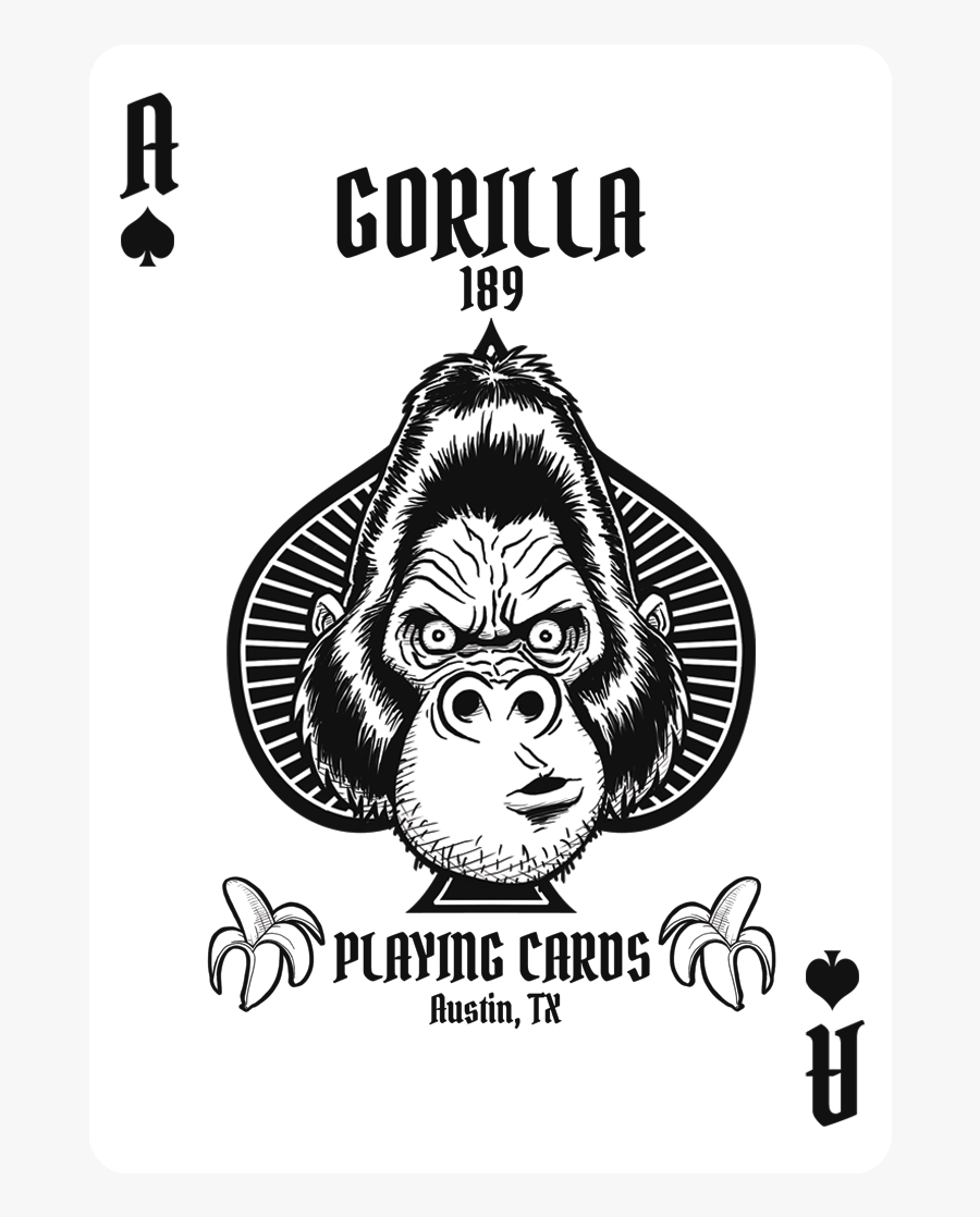 Deck Harambe Playing Cards - Monkey With Playing Cards, Transparent Clipart