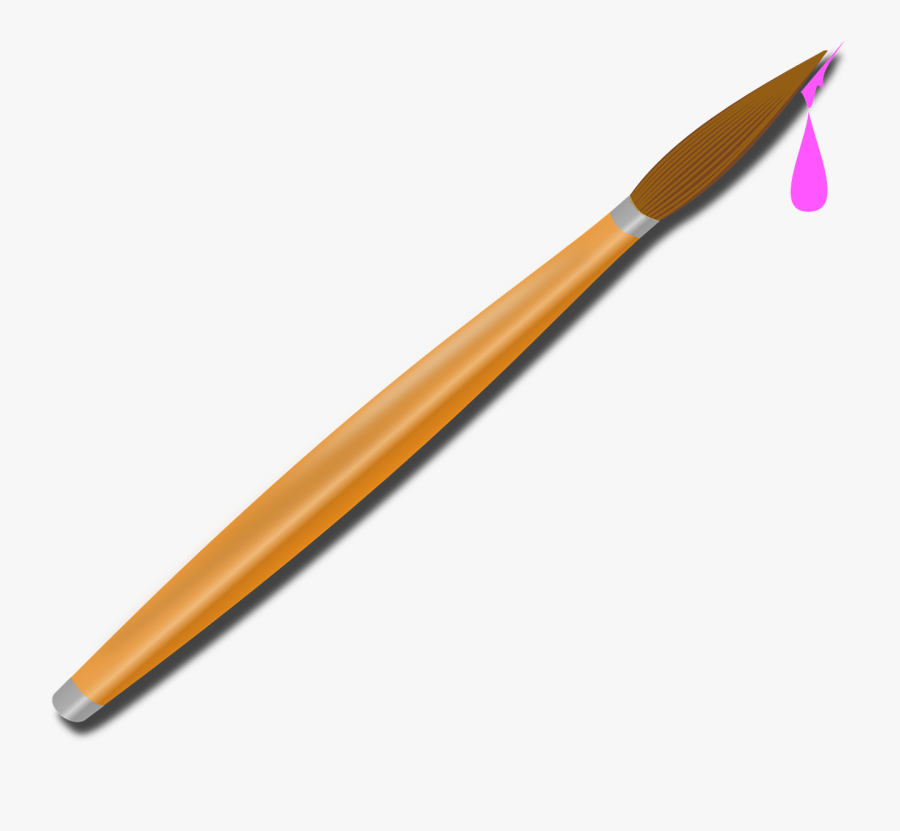 Pink Paintbrush Svg Clip Arts - Draft Line Mechanical Pencils, Transparent Clipart