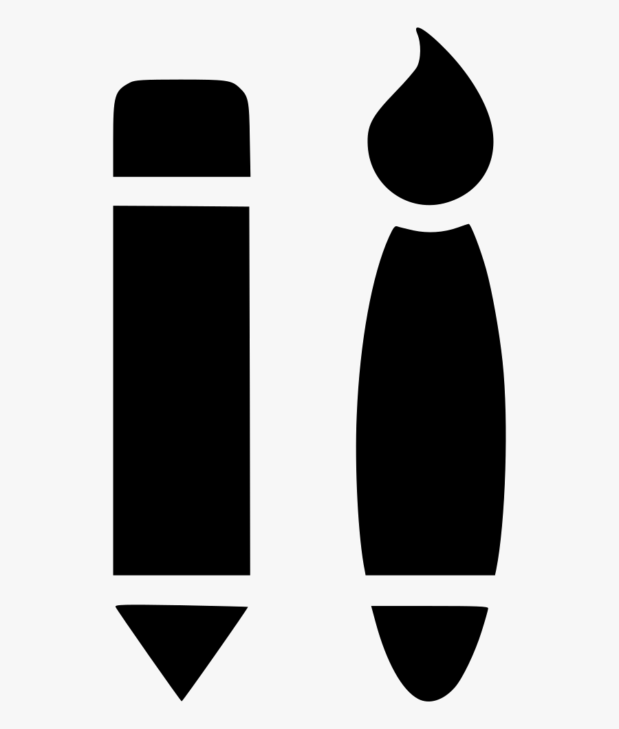 And Paintbrush Straight - Skateboard, Transparent Clipart