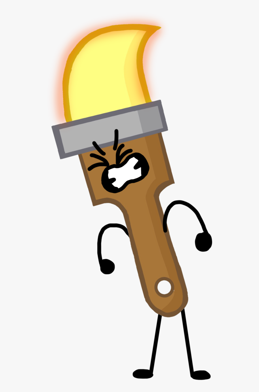 Paintbrush But In Bfb Style 2 By Sugar-creatorofsfdi - Inanimate Insanity Bfb Style, Transparent Clipart