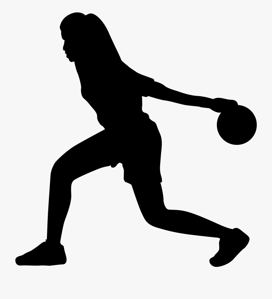 Ten-pin Bowling Silhouette - Bowling Vector Colour Png , Free