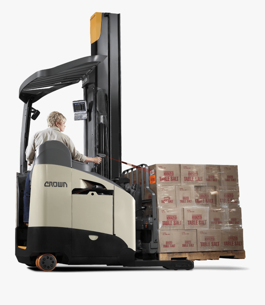 Crown Fork Stand Up Lift Png - Forklift Camera, Transparent Clipart