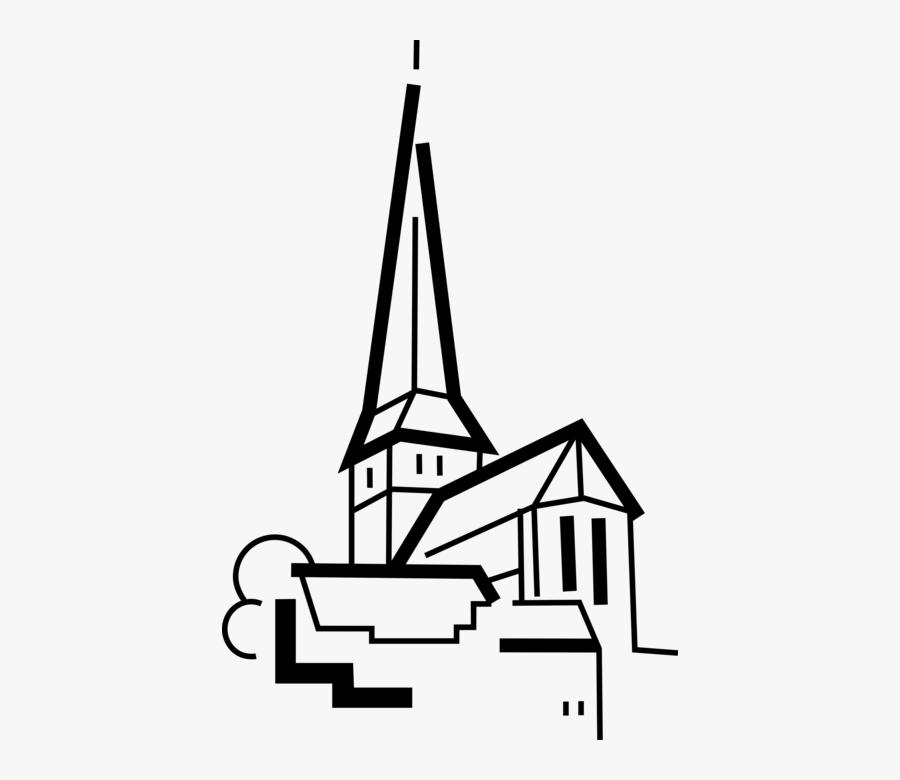 Clip Art Christian Cathedral Spire Image, Transparent Clipart