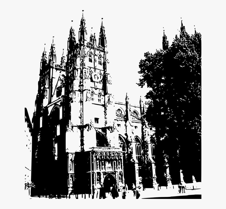 Canterbury Cathedral Vector Png, Transparent Clipart