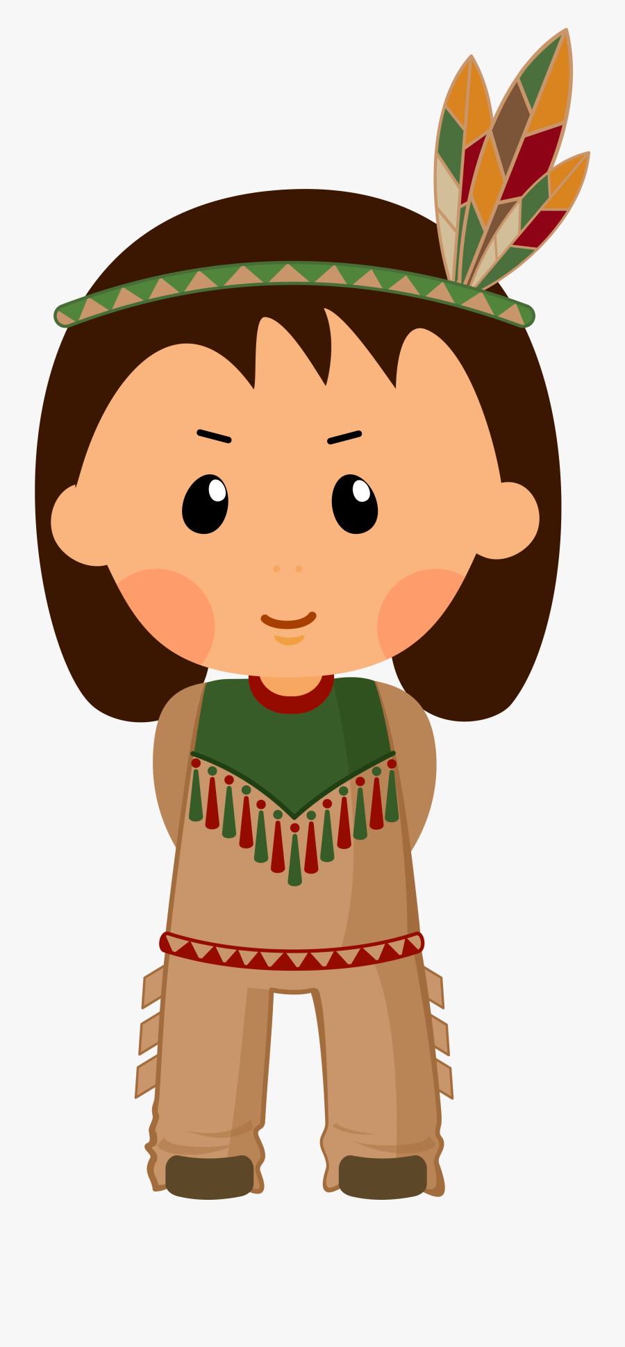 Native American Boy Png - Dia De Accion De Gracias Nativos Americanos, Transparent Clipart