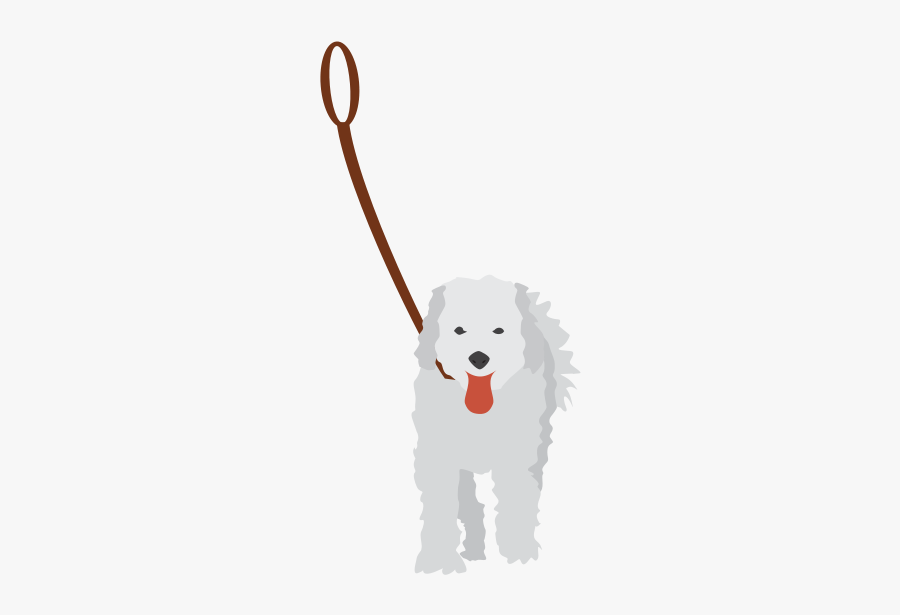 Dog On A Leash - Dog On Leash Clipart, Transparent Clipart